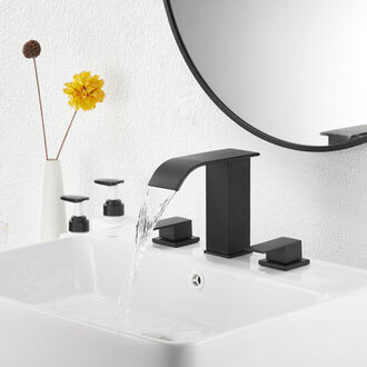 Widespread 2-handle Bathroom Faucet with Drain Assembly