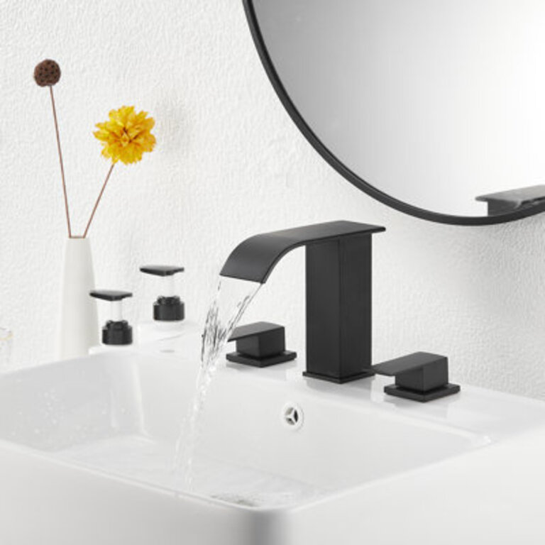 Widespread 2-handle Bathroom Faucet with Drain Assembly