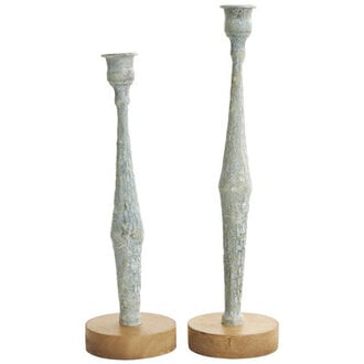 Alia 2 Piece Aluminum Tabletop Candlestick Set