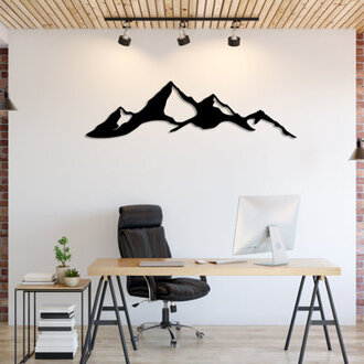 Handmade Rustic Landscape  Nature Wall Decor on Aluminum Composite