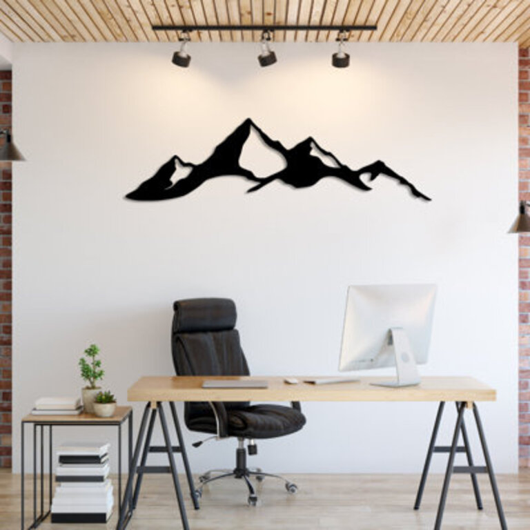 Handmade Rustic Landscape  Nature Wall Decor on Aluminum Composite