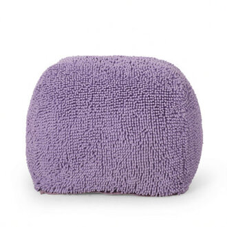 Stylish look Microfiber Square Pouf Easy to MaintainFilled with Polystyrene Beads