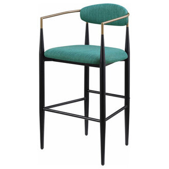 Maconay Breck Fabric And Iron 25 Inch Counter Stools Set Of 2