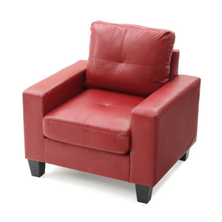 Yannic Faux Leather Armchair