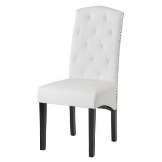 Faux Leather Side Chair