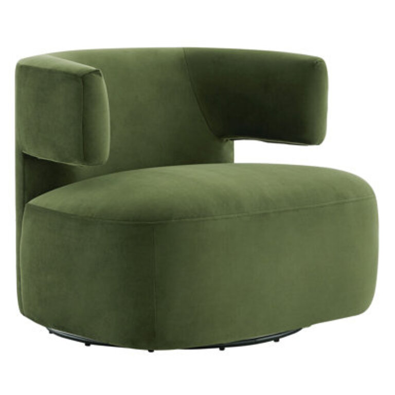 Bascom Upholstered Swivel Barrel Chair