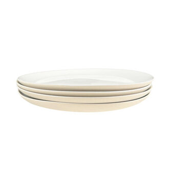 Canvas Home Shell Bisque Porcelain Dinner Plate