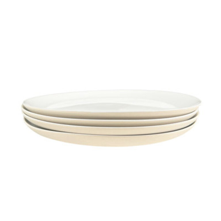 Canvas Home Shell Bisque Porcelain Dinner Plate