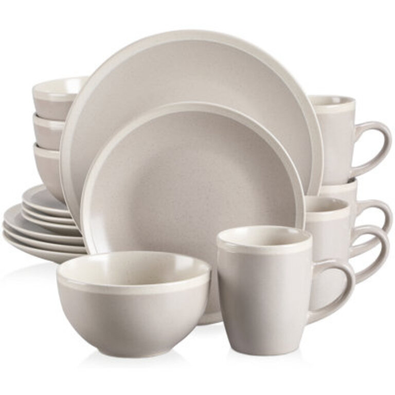 Seesami 16 Piece Dinnerware Set Service For 4