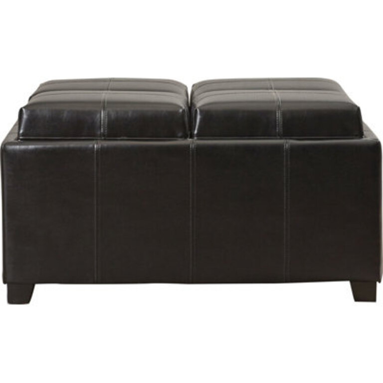 Jaymee-Lynn Faux Leather Ottoman