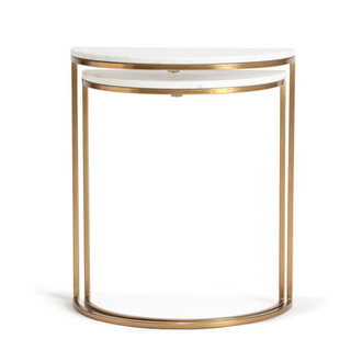 Carrie 2 Pieces Kingston Gold Nesting Side Table