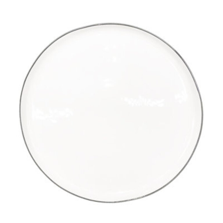 Canvas Home Abbesses Colored Rim Porcelain Dinner Plate