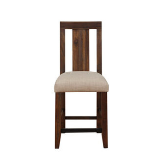 Kaicey Upholstered Counter Stool with Solid Wood Frame