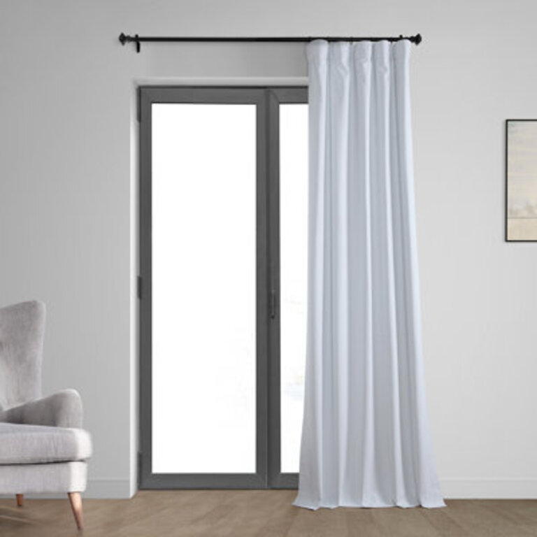 Bodulf Thermal Cross Linen Weave 100 Blackout Curtains for Bedroom  Living Room Curtains - Single Panel Drapes