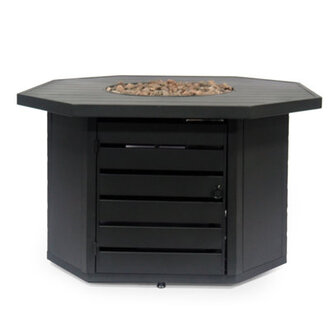 Fernon Octagon Iron Propane Smokeless Fire Pit