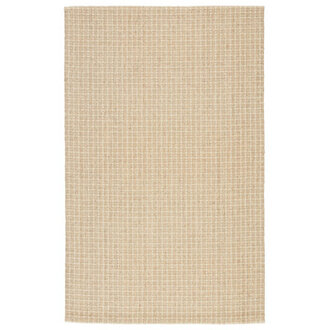 Striped Handwoven Beige Area Rug
