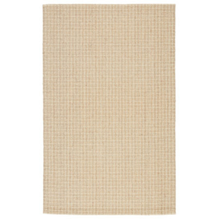 Striped Handwoven Beige Area Rug