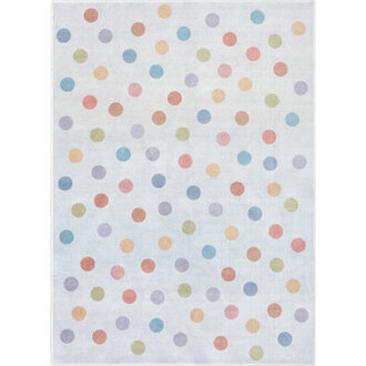 Asusena Kids Rugs Multi Dot Modern Multi Color Area Rug