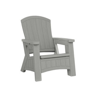 Suncast Resin Adirondack Chair with Storage