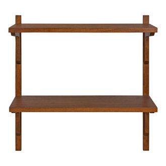 Baez 2 Piece Poplar Tiered Shelf