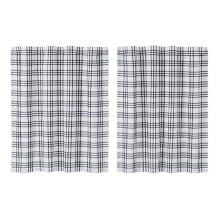 Sawyer Mill Cotton Plaid Tailored Cafe Curtain