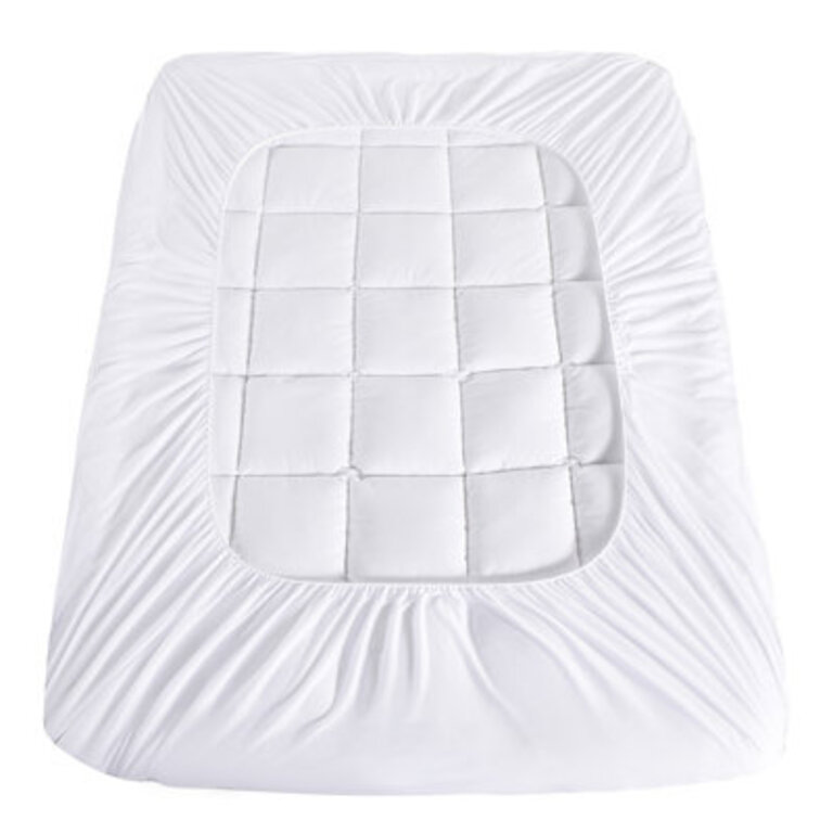 Tonsey Cotton Quilted Mattress Pad Fitted Mattress Topper with Deep Pocket