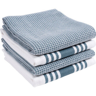 Cotton Stripe Waffle Dish Towel Kitchen Towel