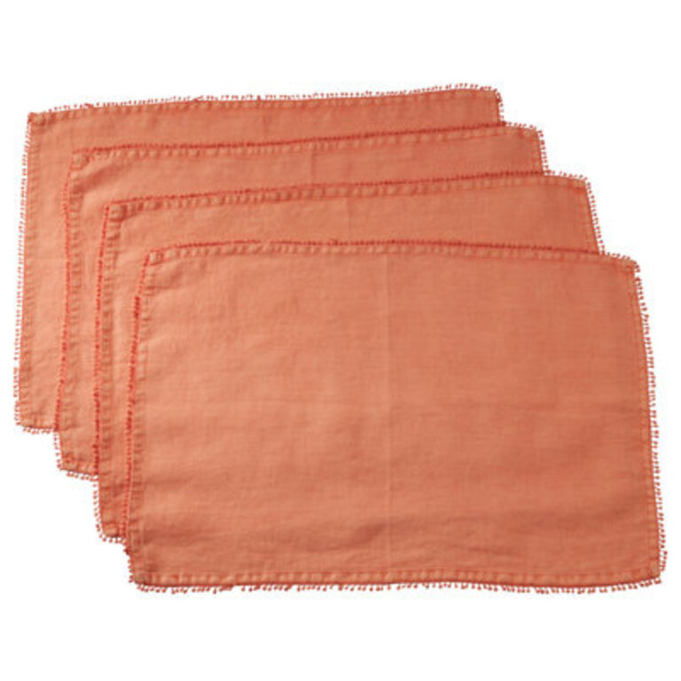Set of 4 Brigid PomPom Placemats