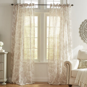 Arly Sheer Single Curtain Panel
