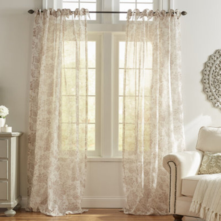 Arly Sheer Single Curtain Panel
