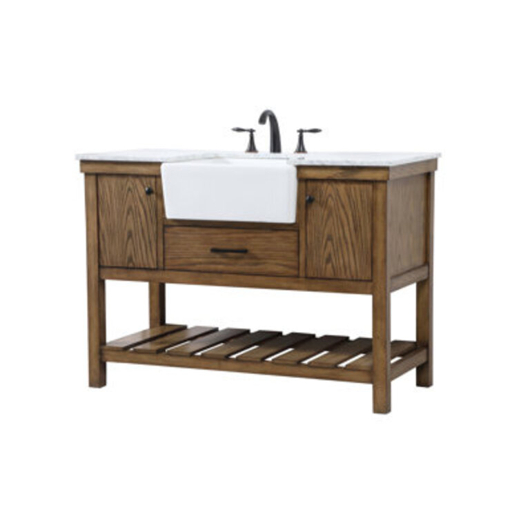 Pelaghia 48 Single Bathroom Vanity with Marble Top