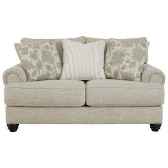 Asanti 71 Round Arm Loveseat with Reversible Cushions