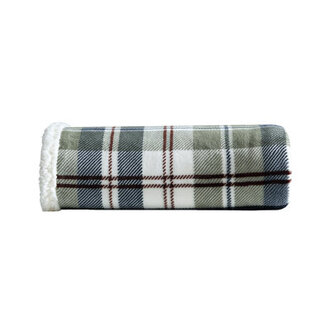 Eddie Bauer Printed Plush FleeceSherpa Throw Blankets