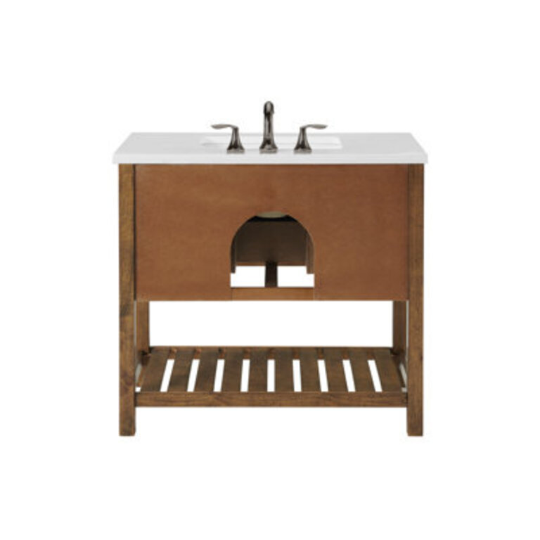 Grigg 37 Single Bathroom Vanity with Cultured Marble Top