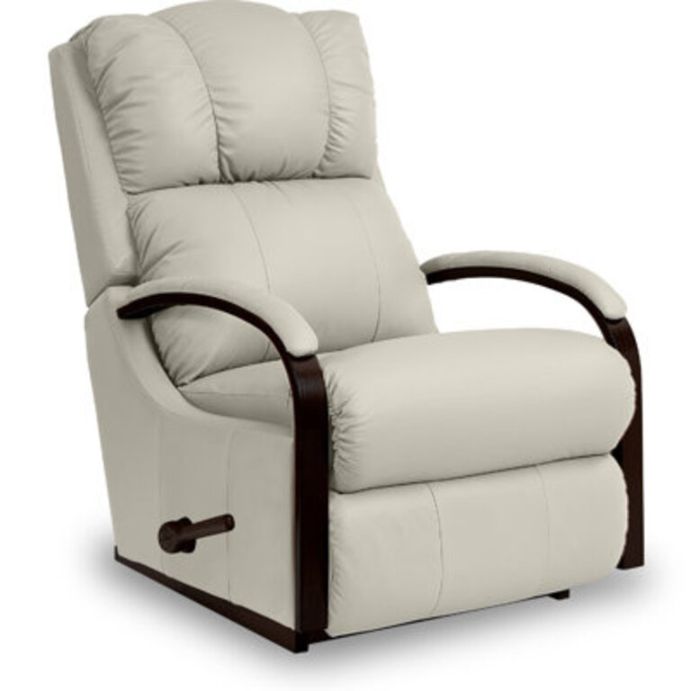 Harbor Town Leather Match Manual Rocking Recliner