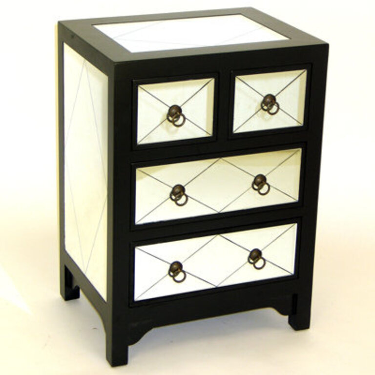 Elowen Mirror 4 Drawer Chest