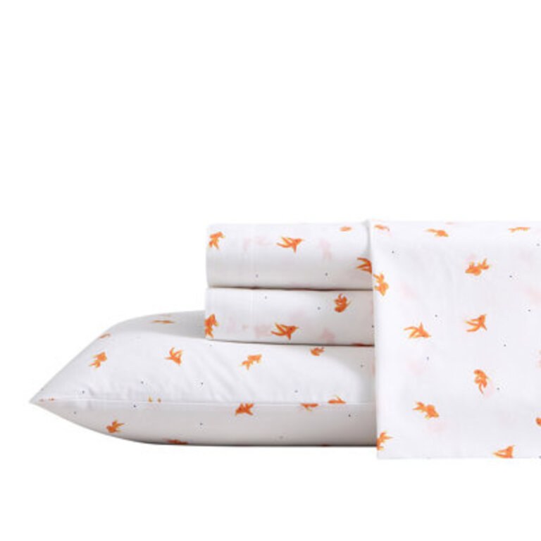 Poppy  Fritz Printed Percale Cotton Sheet Set