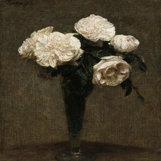 Roses In A Vase Print by Henri Fantin Latour