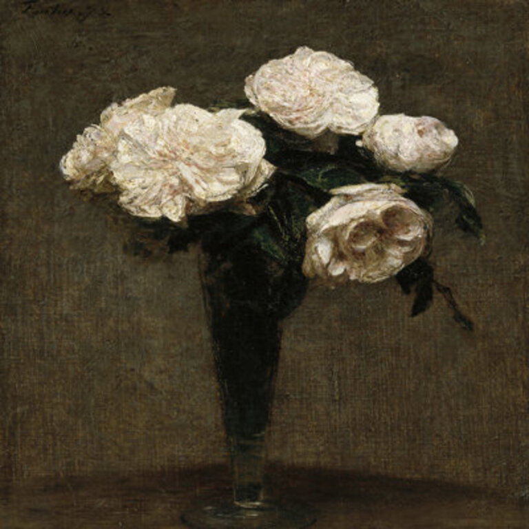 Roses In A Vase Print by Henri Fantin Latour