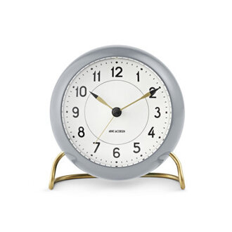Station Analog Electric Tabletop Clock with Alarm
