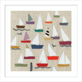 Montier Plain Sailing Framed on Paper by Jenny Frean Print