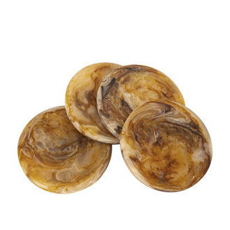 Landyn Resin Round 4 Piece Coaster Set