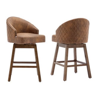 Nivelles Swivel Upholstered Counter Stool