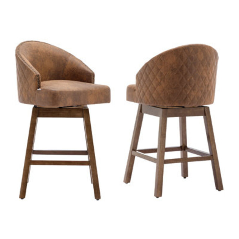 Nivelles Swivel Upholstered Counter Stool