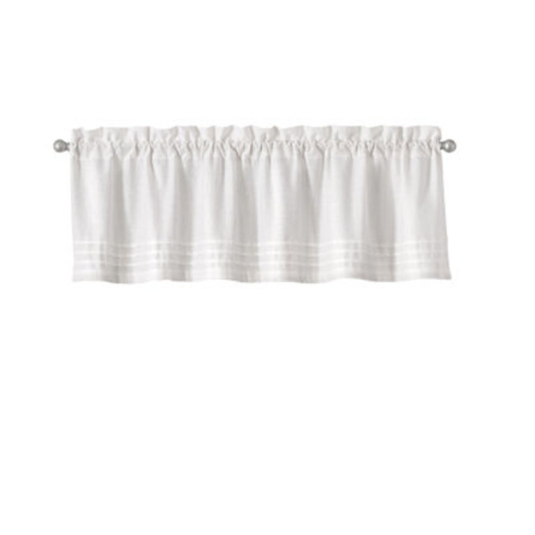 Cotton Blend Tailored Window Valance