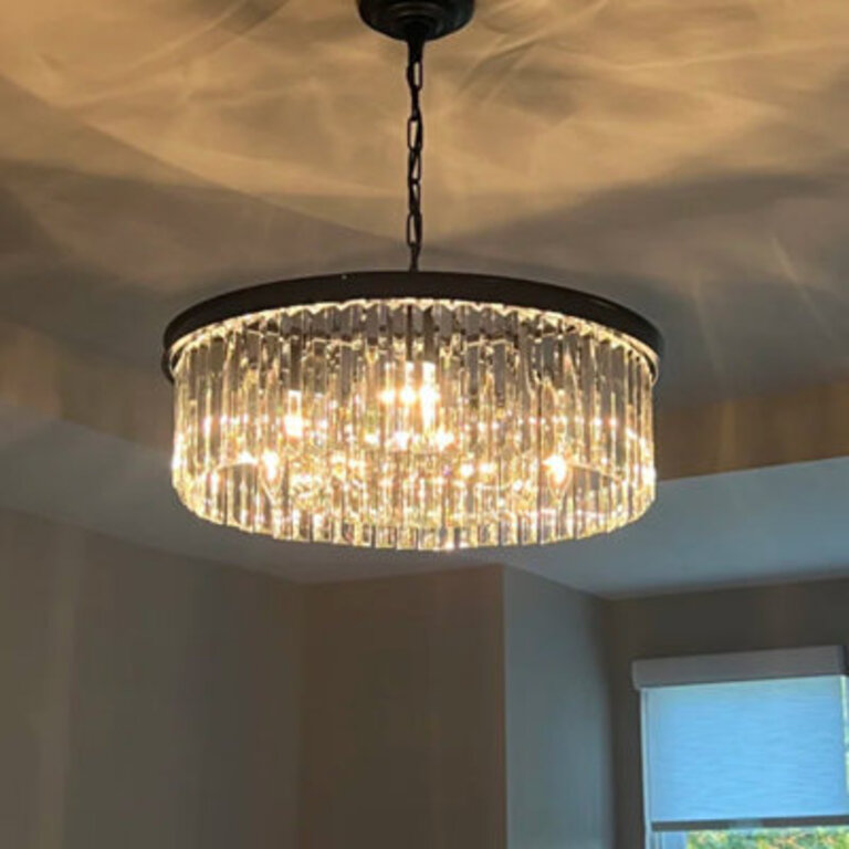 Stalnaker 6 - Light Dimmable Drum Chandelier