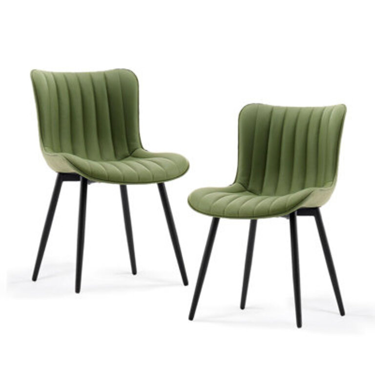 Heitger Leather Upholstered Side Chairs Modern Dining Chairs Wingback Dining Room Chair