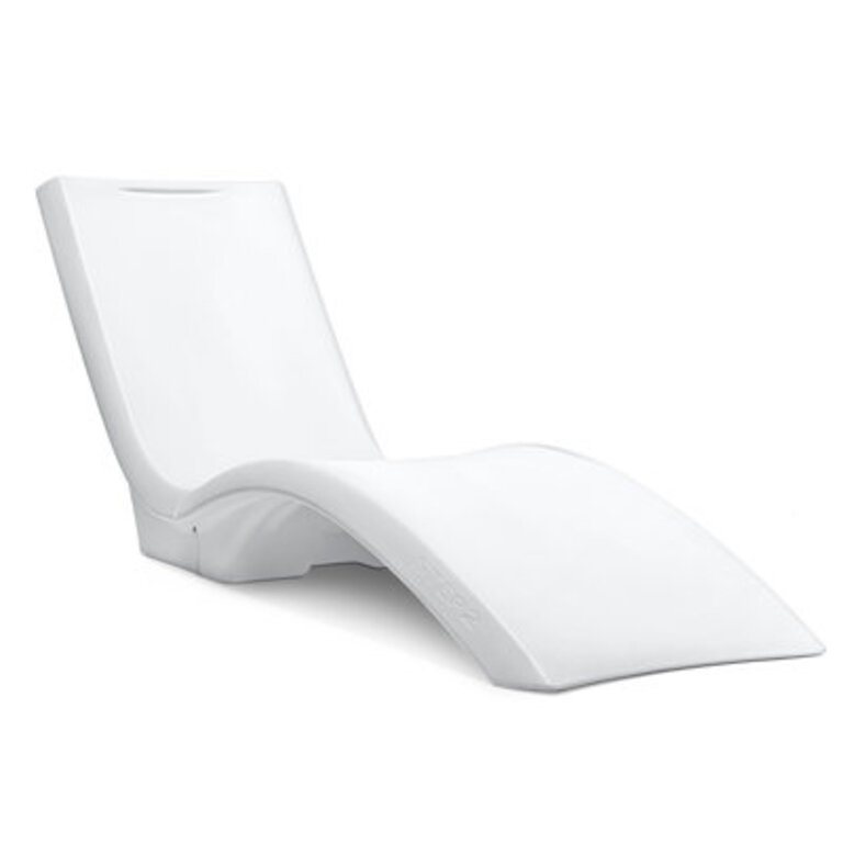 Step2 White Weighted Vero Pool Lounger and Patio Chaise