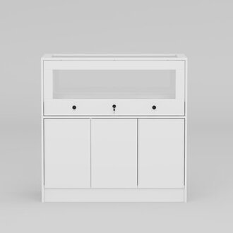 Elegant Jewelry Display Cabinet With Lock And Tempered Glass - 394 X 197 X 394