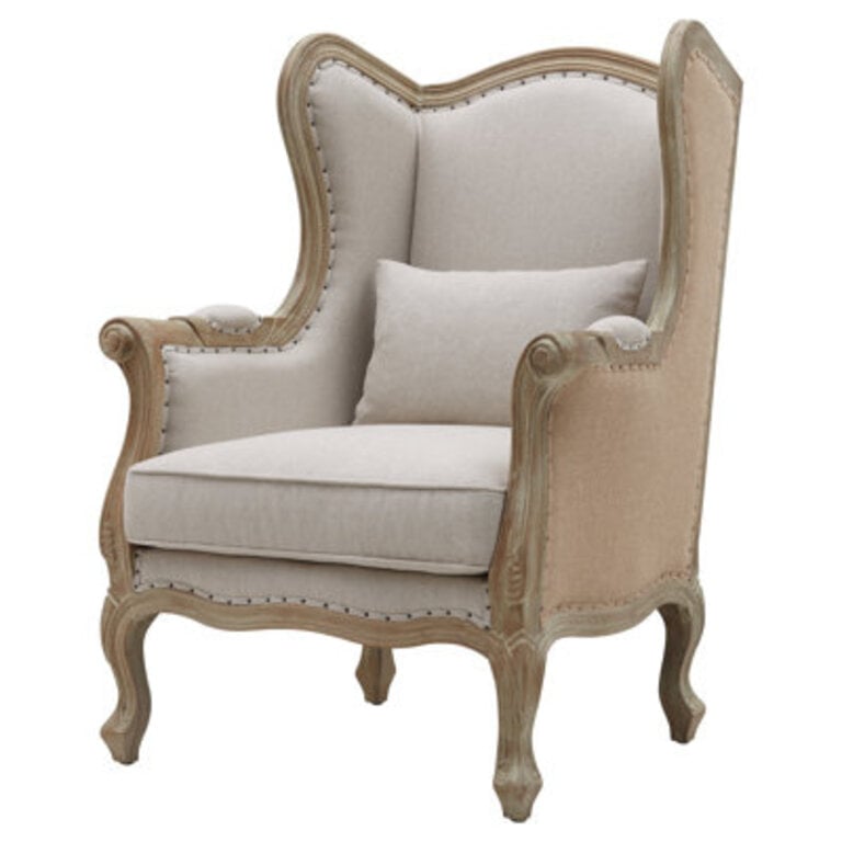Upholstered Wingback Chair